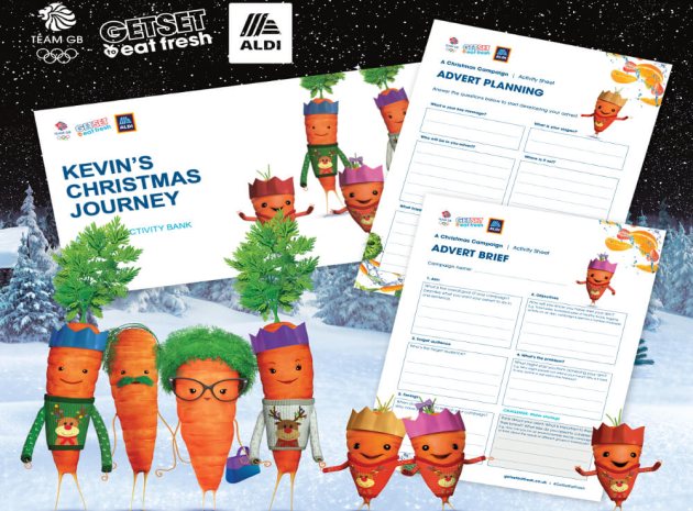 Team GB and Aldi recruit Kevin the Carrot to inspire healthy eating in schools with their latest primary resources