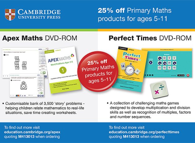 Reader Offer: 25% OFF Apex Maths