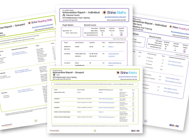 Shine – Targeted interventions for primary reading and maths from RS Assessment from Hodder Education