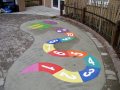 Make grey and featureless play areas bright, fun and interactive for children.