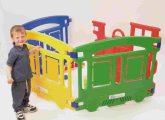 Create everything from quiet corners to outdoor play areas with Kiddi Train Space Dividers