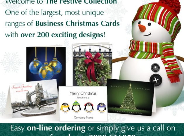 Personalised Christmas Cards & Calendars for Businesses from Festive Collection